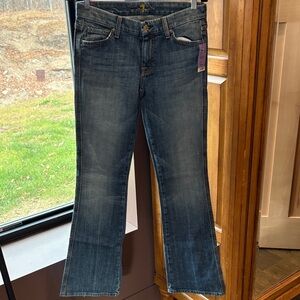 7 for all mankind - “A” pocket jeans. Dark Blue Flare Women's Jeans